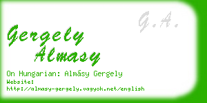 gergely almasy business card